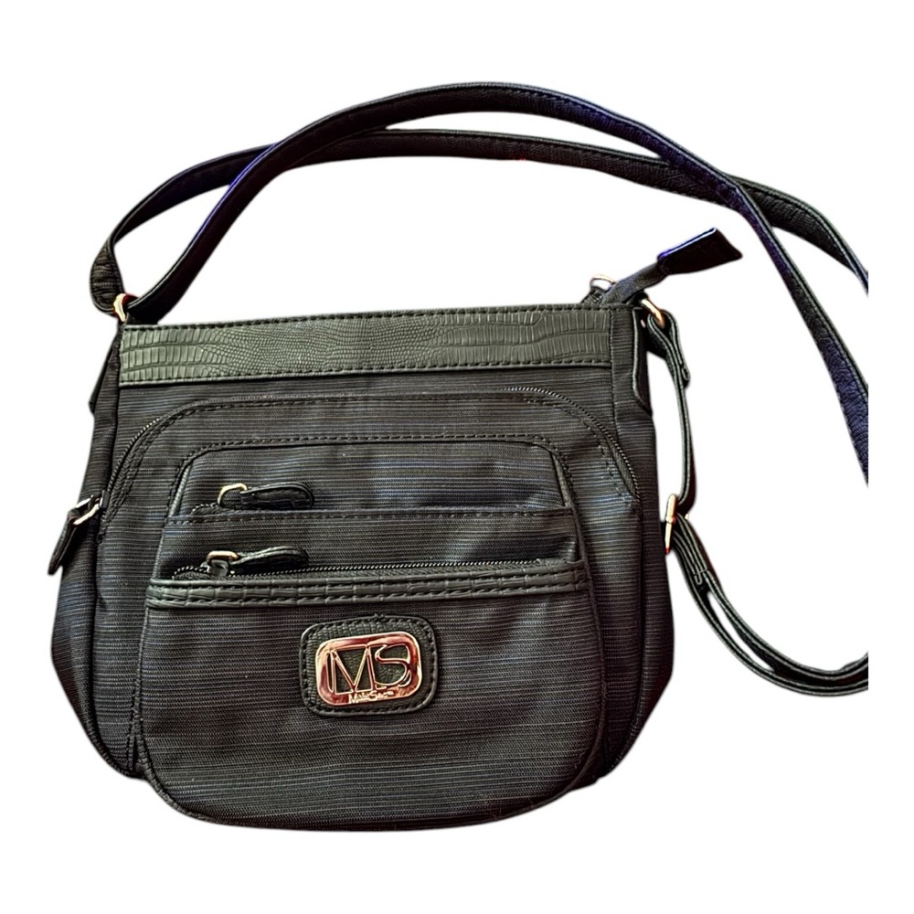 MultiSac Black Crossbody Bag - Lightweight Multi-Pocket Everyday Purse